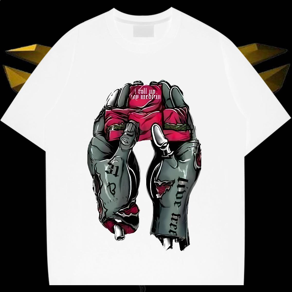 Customized T Shirt For Man Anime Mens Tshirts Hip Hop Breathable Crew Neck Brand Wear