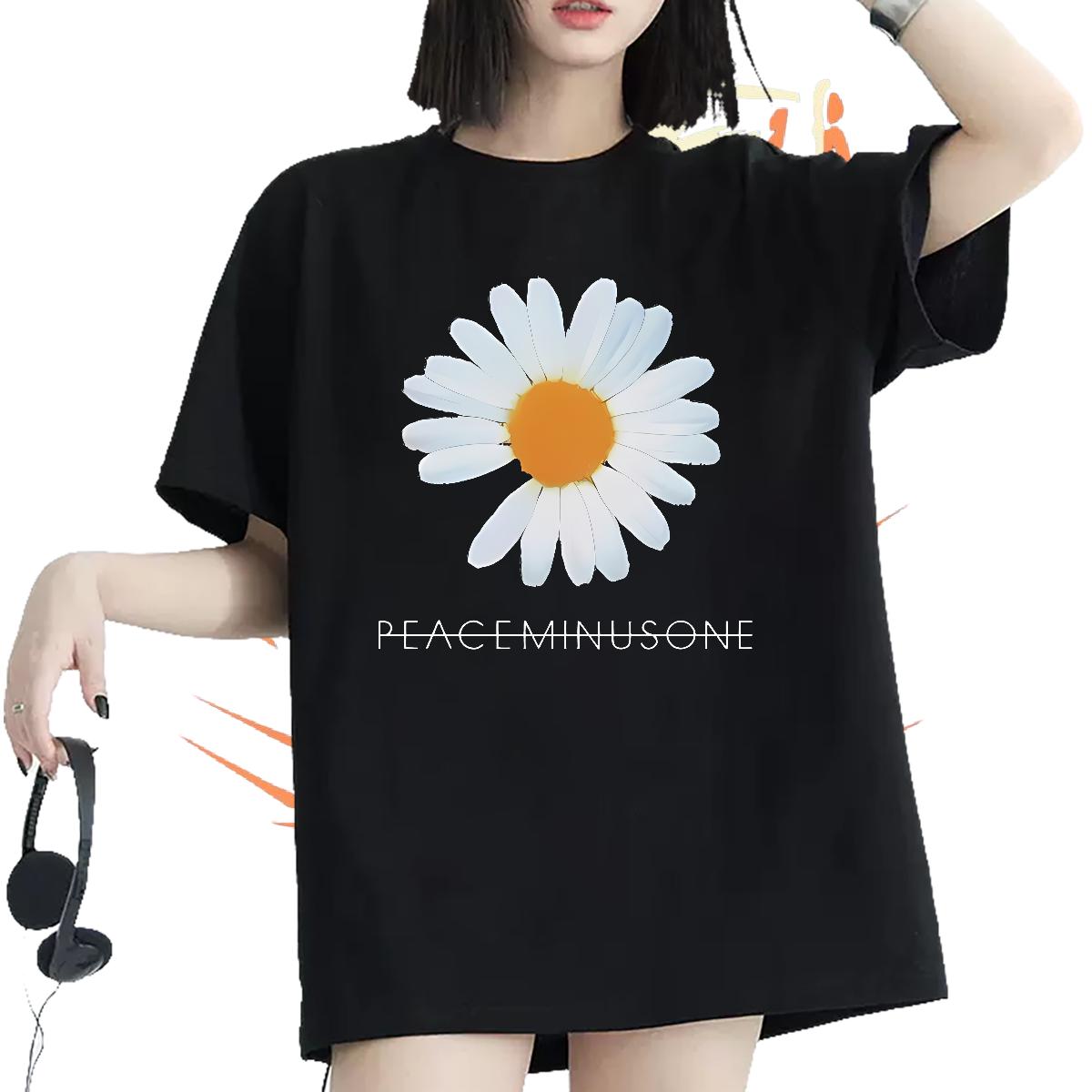 DIY T shirt Cotton Comfortable Casual Beach Woman Tshirt Custom Printed Popular Tops