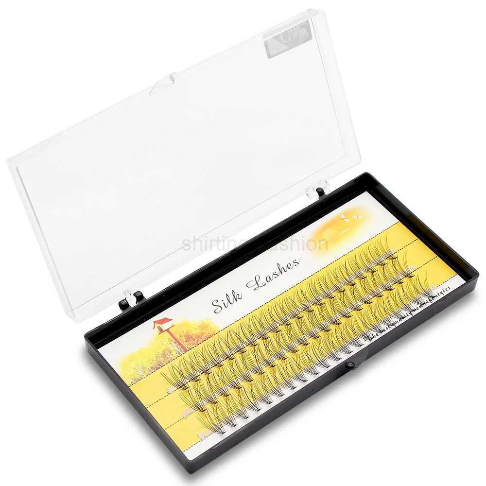 Premium 60 Bundles Mink Eyelash Extension Natural 3D Russian Volume Faux Eyelashes Individual 10D Cluster Lashes Makeup CiliaCL240713