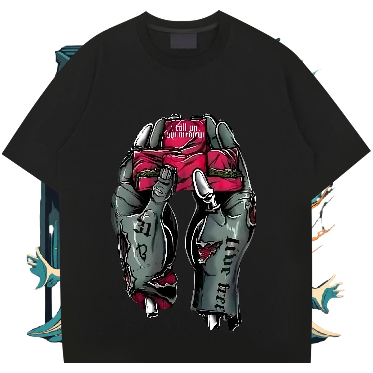 Unisex T-Shirts for Men Street Casual Breathable Crew Neck Men Tops Tees 2024 Custom Print Oversized Clothes