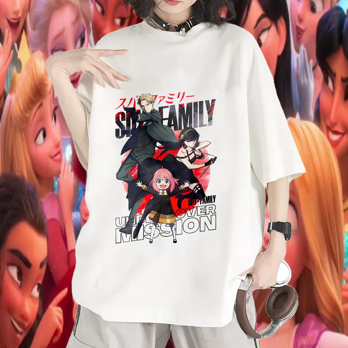 Loose T-Shirts Round Neck Short Sleeve Tops Tees Sports Casual New Womens Tshirts DIY Printed