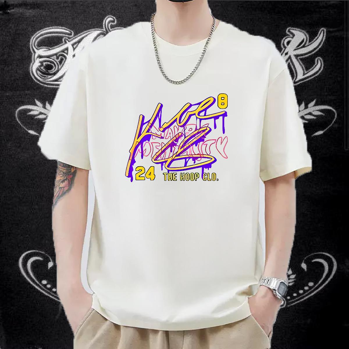 Fashion T-Shirts for Men Anime Print Men Clothes T-Shirt Casual Beach Cotton Breathable Soft Cool Design Tops Tees