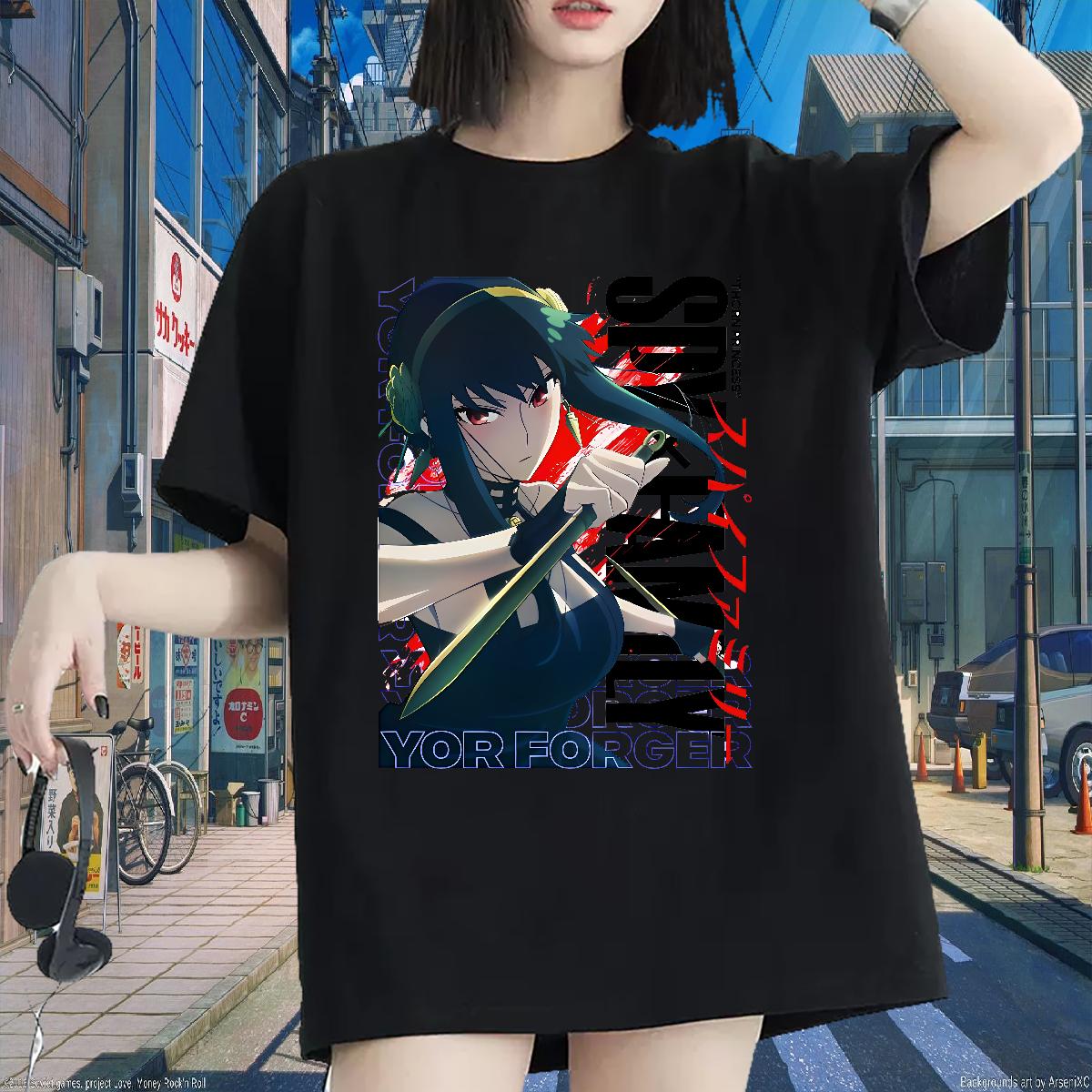 Cotton Breathable Soft T shirt Brand Outdoor Women Tshirts Anime Oversized Loose fit Tops Shirt