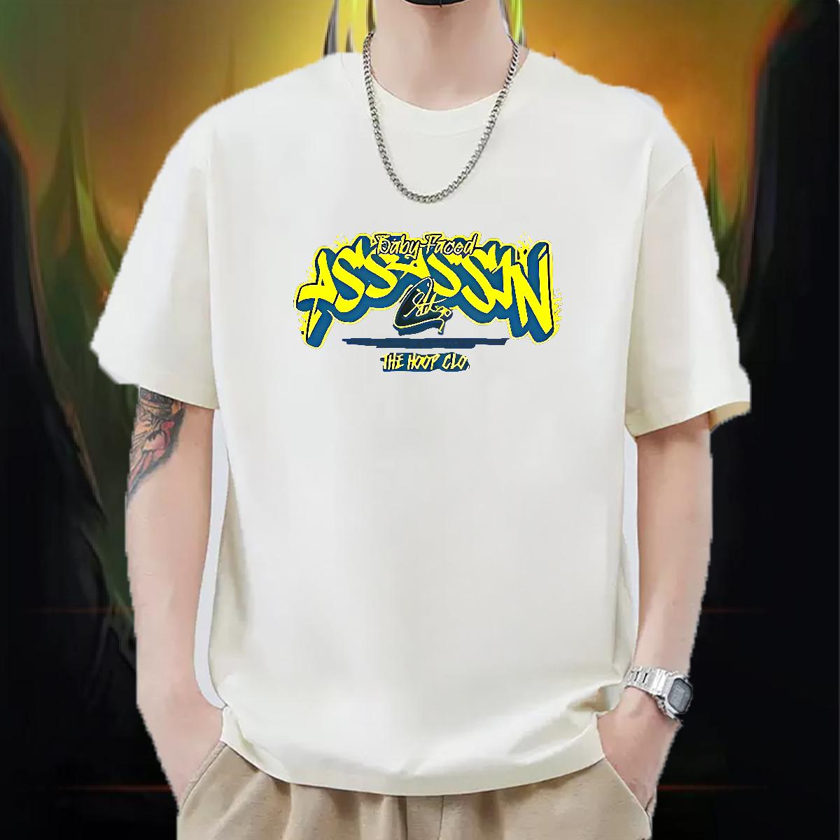 Unisex Men Tops Tees O-Neck Short Sleeve Cotton Outdoor Men T Shirts Anime 2024 Summer Tshirts