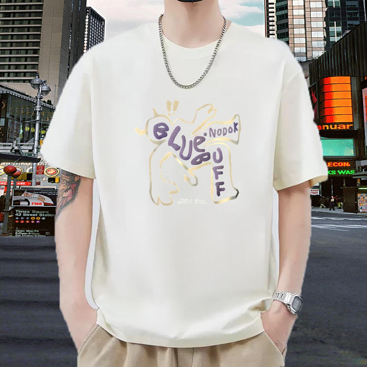 Custom T Shirts Men Anime Couples T Shirts Street Casual Round Neck Short Sleeve Comfortable Wear