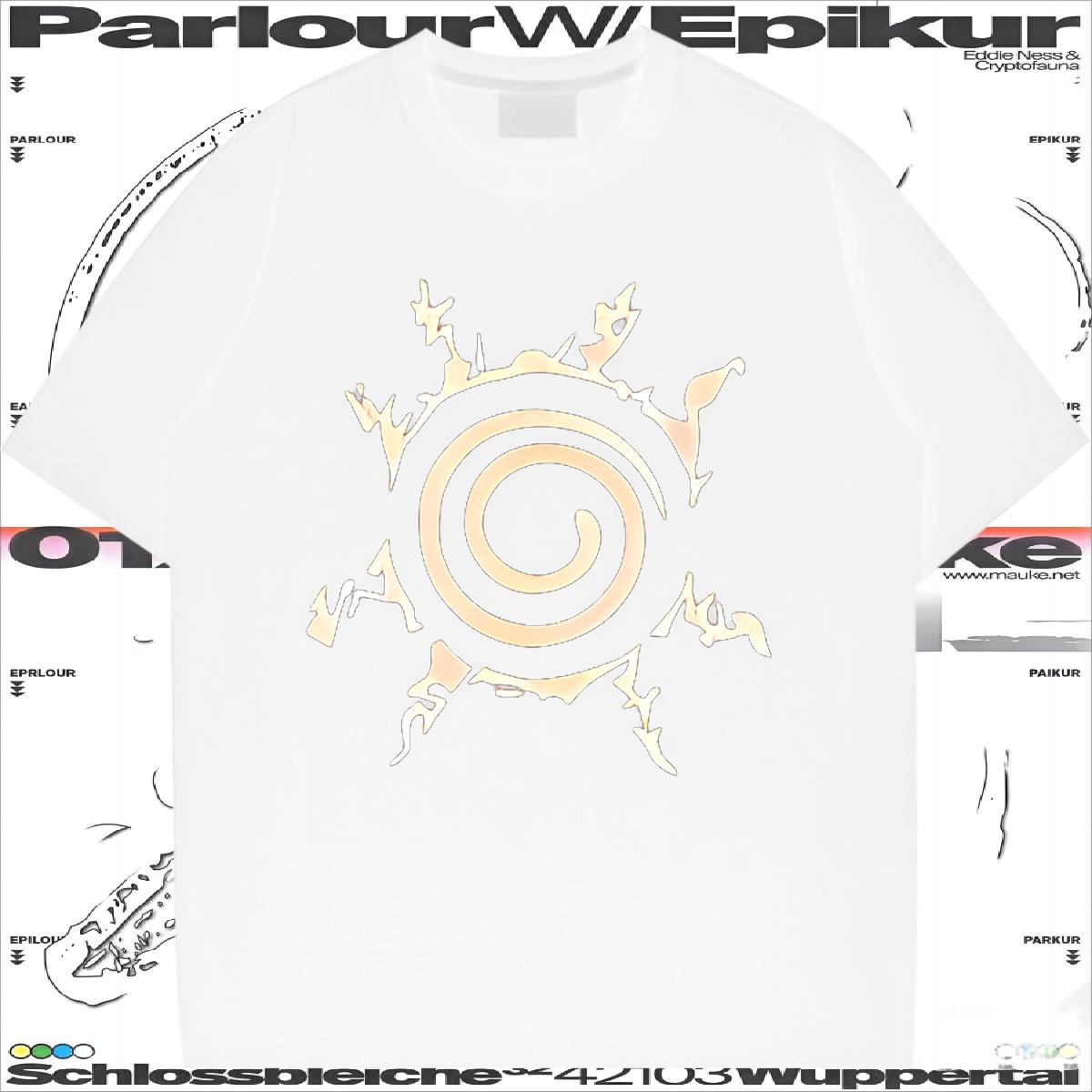 Breathable Crew Neck T-Shirts Custom Street Couples T Shirts Plus Size Cartoon 5A Tshirts