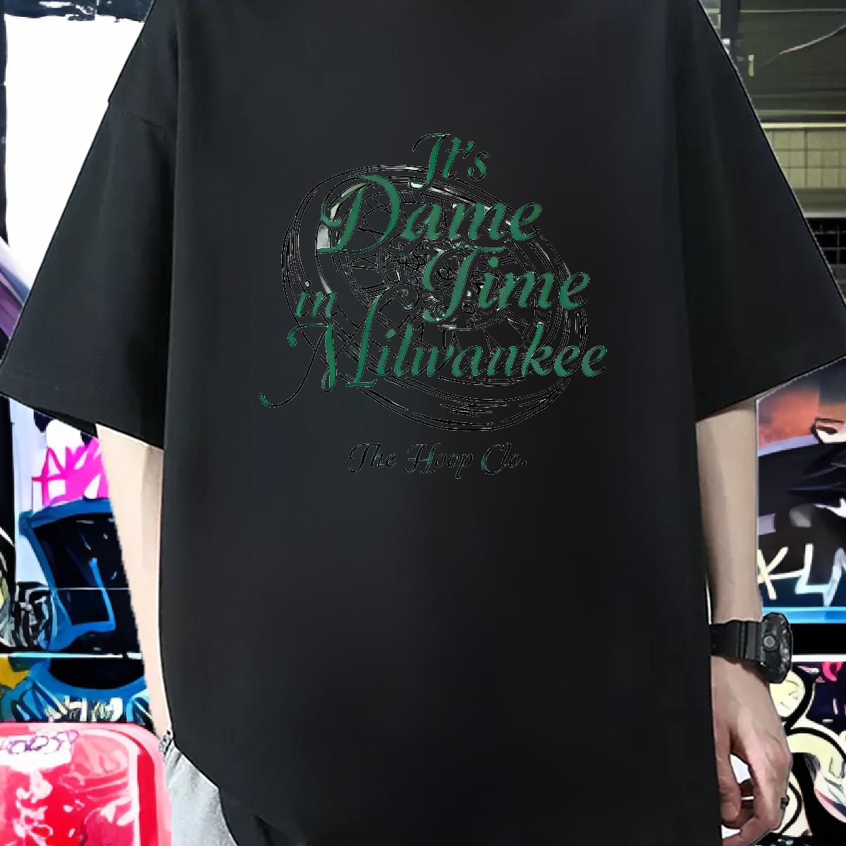 2024 T-Shirts for Men Oversized Outdoor Men Clothes T-Shirt Cotton O Neck Short Sleeves Loose Fit