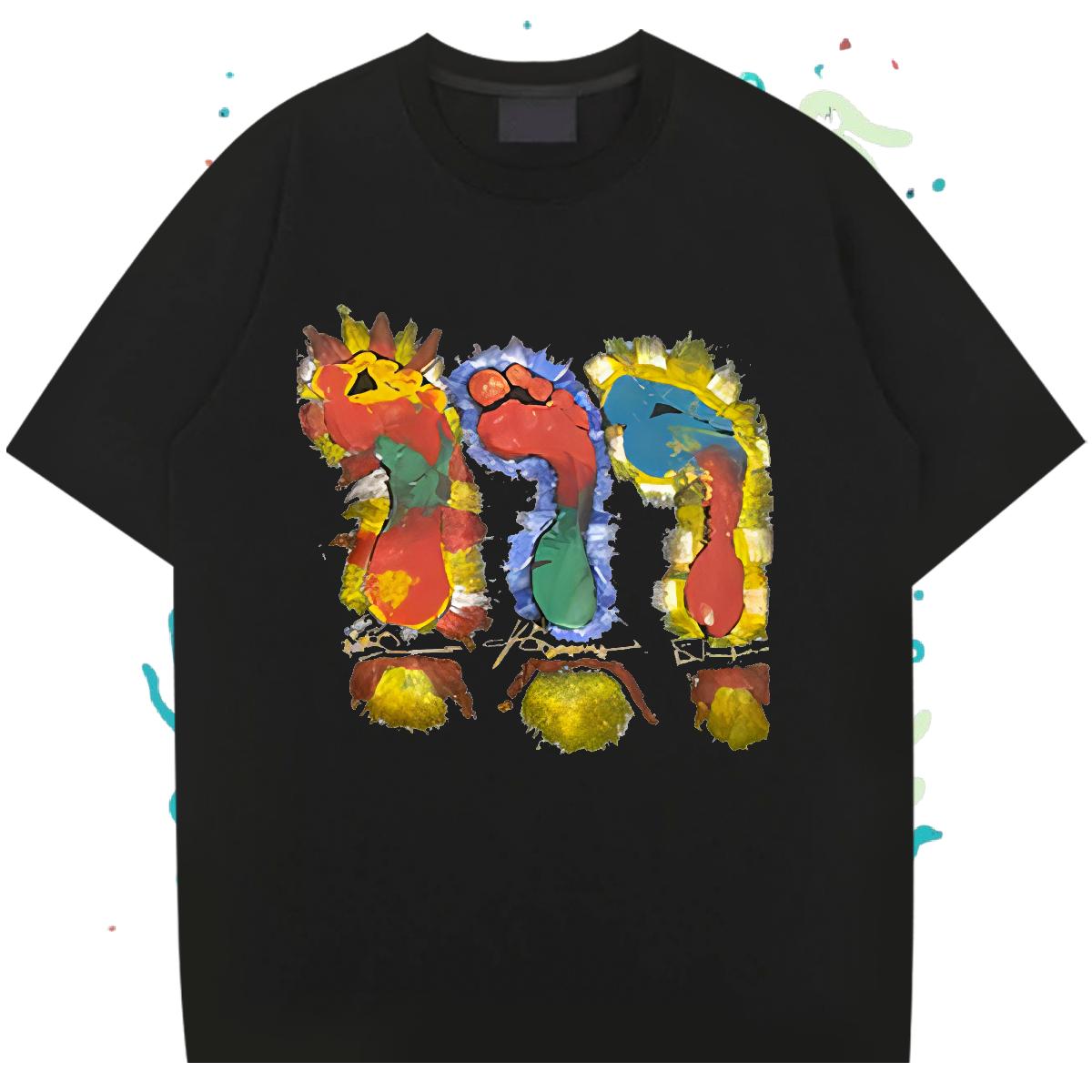 Loose Couples T Shirts Cotton Breathable Short Sleeve Casual Man T Shirts DIY Anime DIY Customized Top Tees