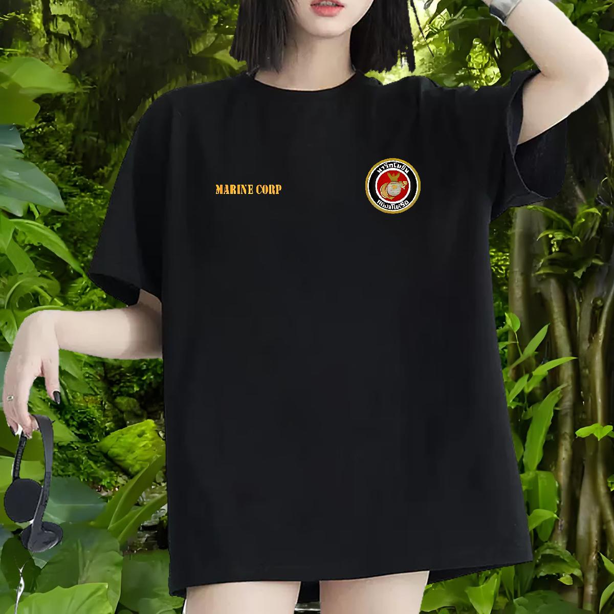 Cotton O Neck Short Sleeves T-Shirts for Women New Arrival Casual Sport Tshirt for Man Woman Customized Print Loose Tee Shirt