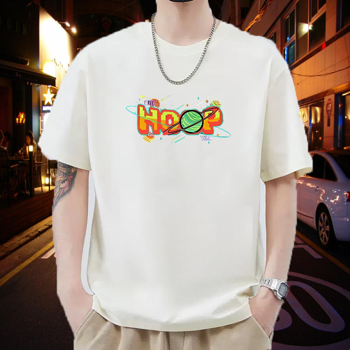 Wholesale Man T Shirts Daily Outfit Cotton Breathable Short Sleeve Couples T Shirts Fashion Customized Print Tees