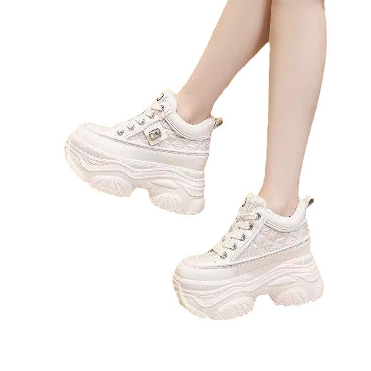 Ddmyoutdoor New Spring Height Thick Soled Sponge Cake Women S Instagram Trendy Dad Shoes Versatile Casual And Fashionable Sports Shoes