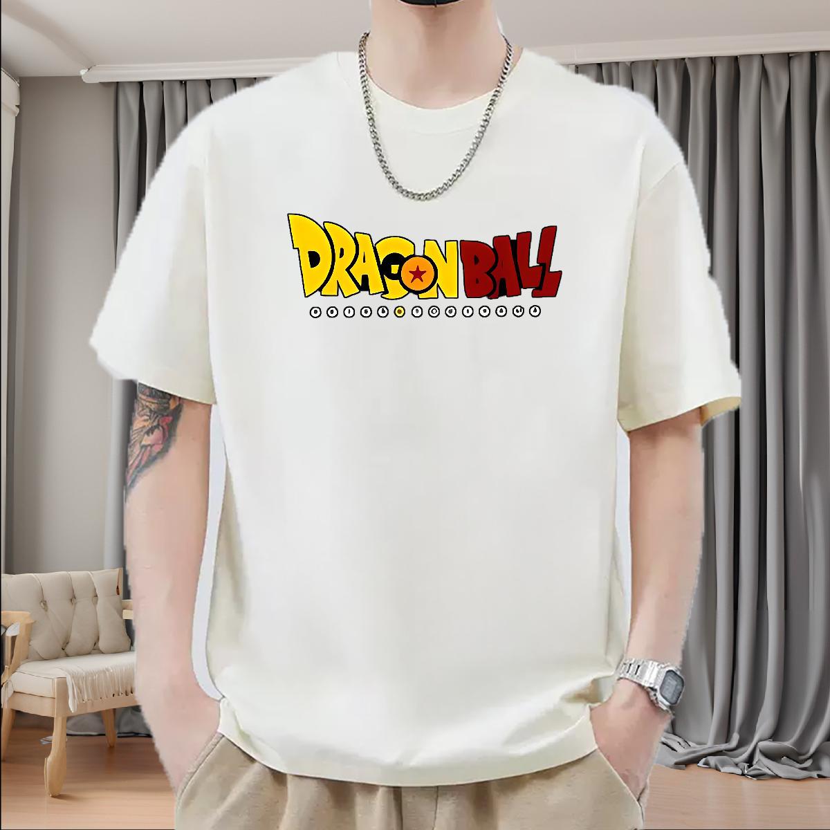 Designer T shirt Anime Casual Mens Tshirts Crew Neck Cotton Brand