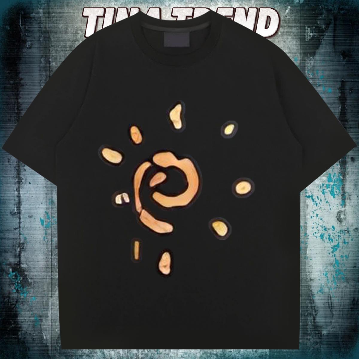 5A T-Shirts Casual Beach O-Neck Short Sleeve Cotton Men Tees Fashion New DIY Printed Tops Tees