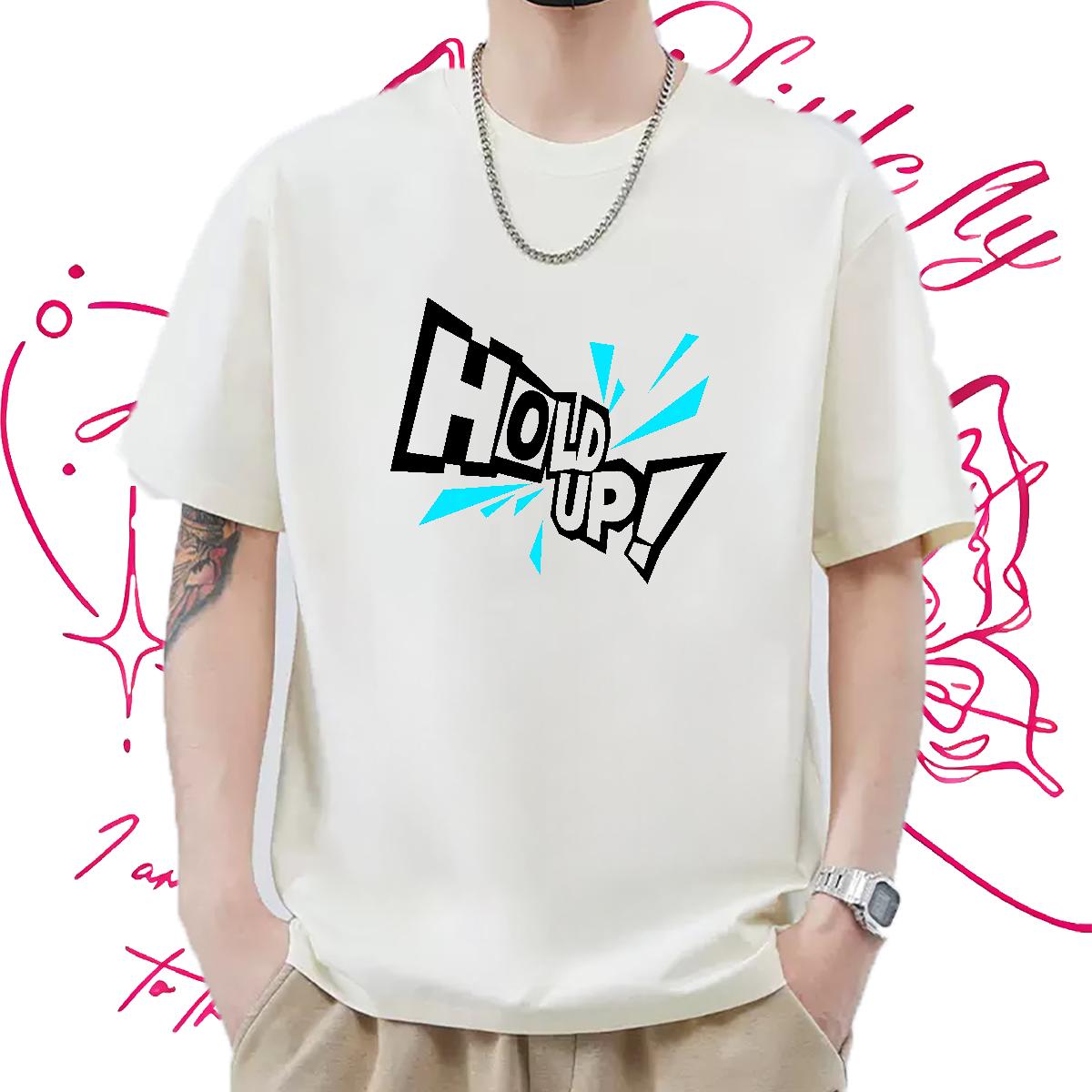 DIY Customized T Shirts Men Cartoon Printing S-3XL Men Tees Outdoor Cotton Breathable Short Sleeve Classic Tops