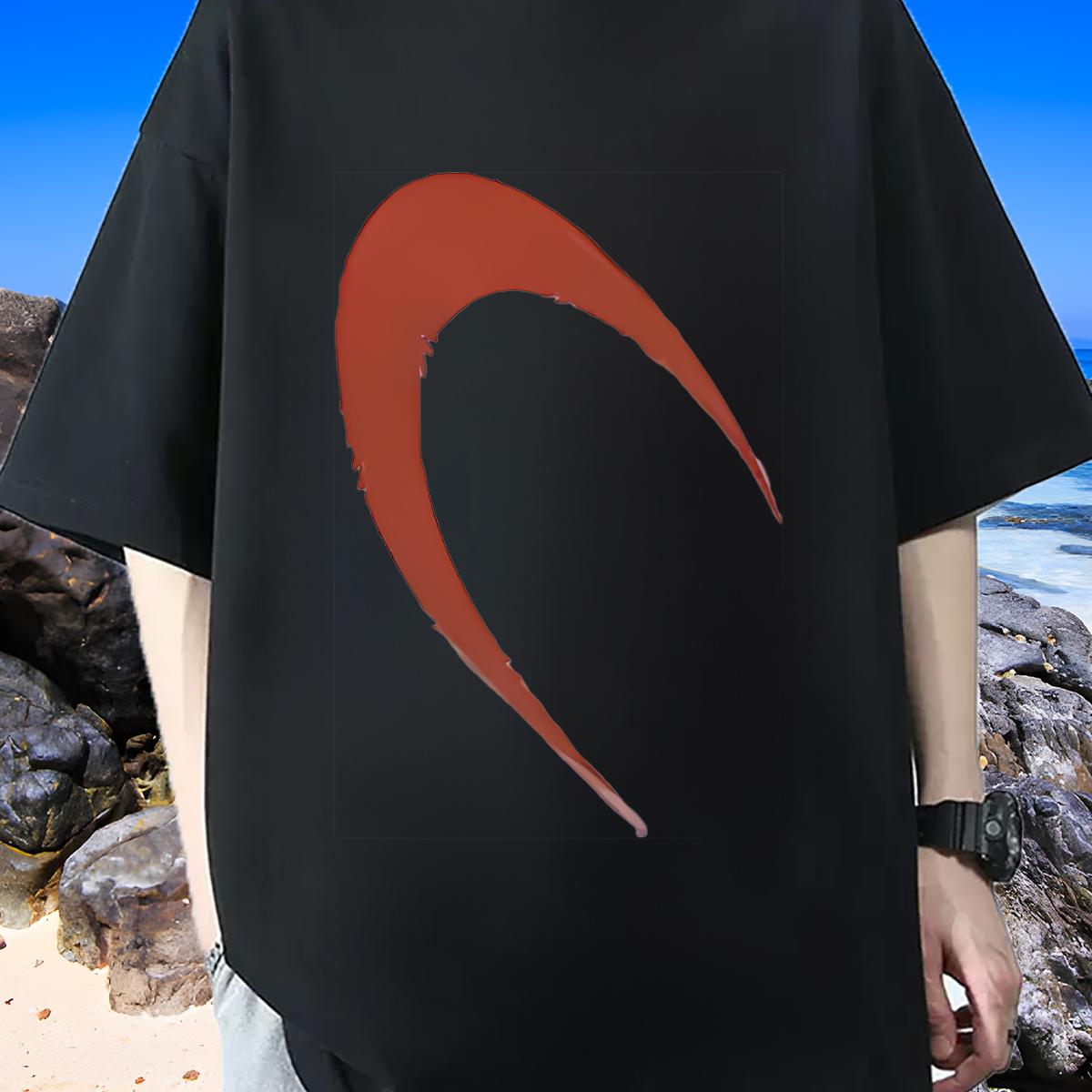 Loose Men Clothes T-Shirt 180g Cotton Home Outdoor Men T Shirts White Plus Size Fashion Design Tops Shirt