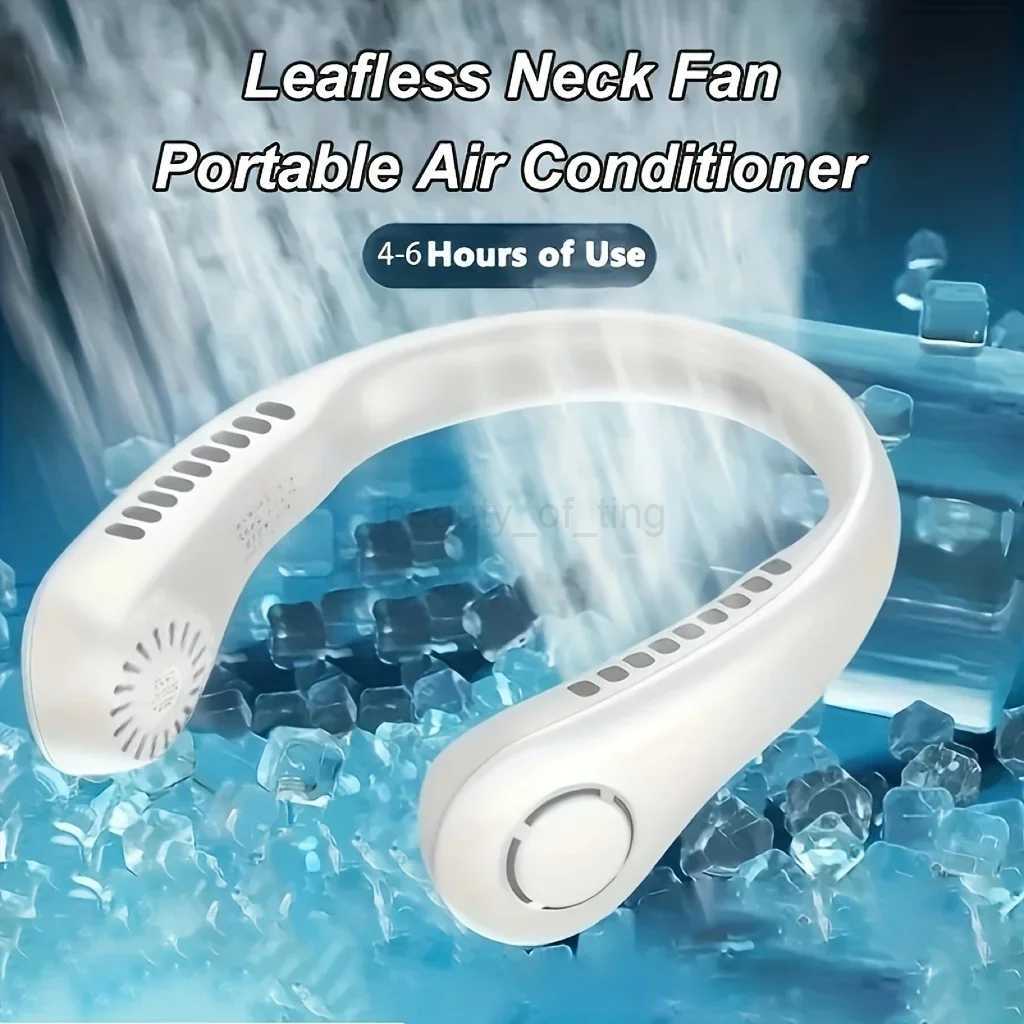 Portable Neck Hanging Fan for Outdoor Sports Silent and Lazy Mini Fan Portable and Rechargeable Keeping Cool Anytime AnywhereCL240712