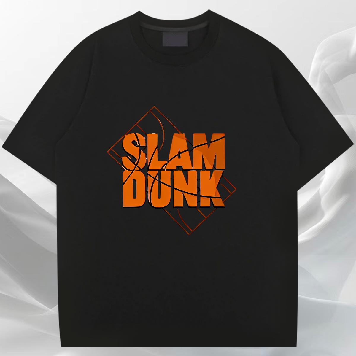 Popular T Shirts Men Anime Printing Street Cotton Breathable Men Tees Casual New Black White Polos