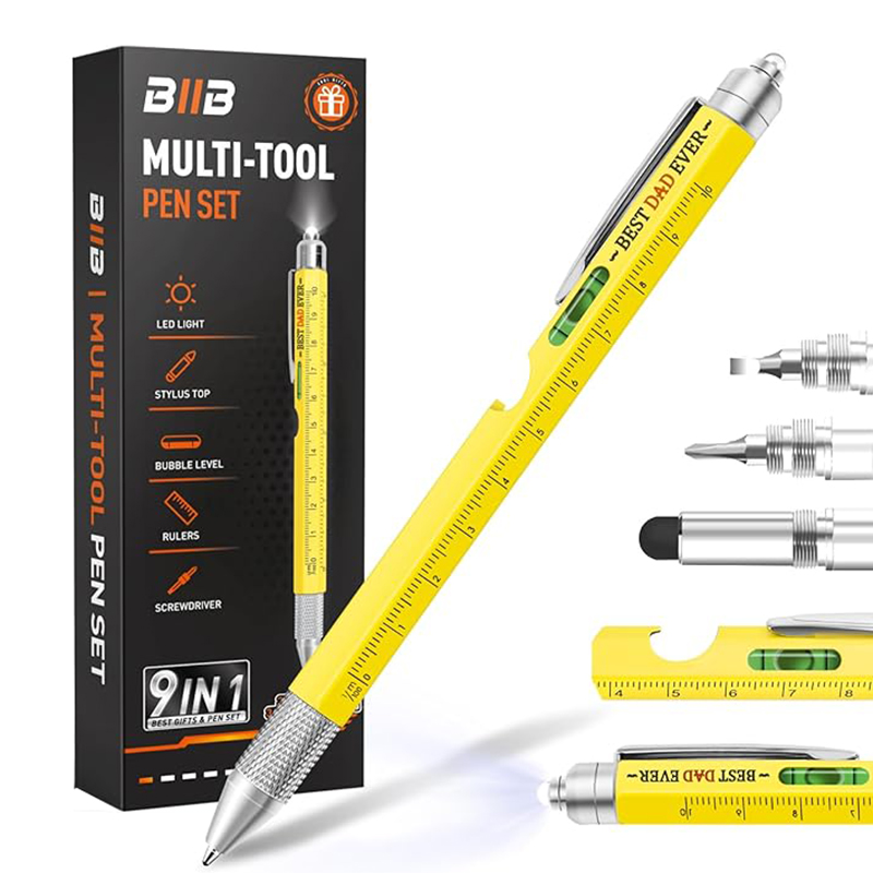 Multi Function LED Pens Bottle Opener Holder Tool Touch Screen Metal Ballpoint Pen Capacitive Pen