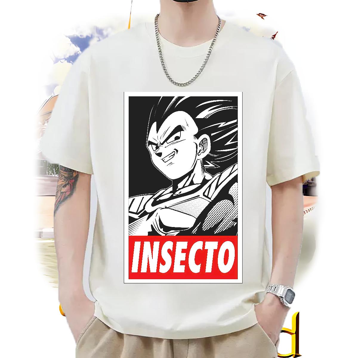 2024 T-Shirts Cartoon Print Spring Summer Men Tops Tees Breathable Crew Neck Comfortable