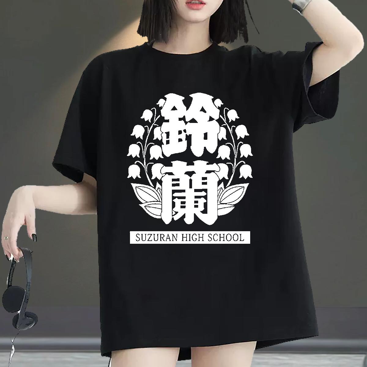 Lady T Shirt For Woman Cotton Comfortable Tshirts Home Outdoor 2024 Casual Woman Tshirt Anime Oversized