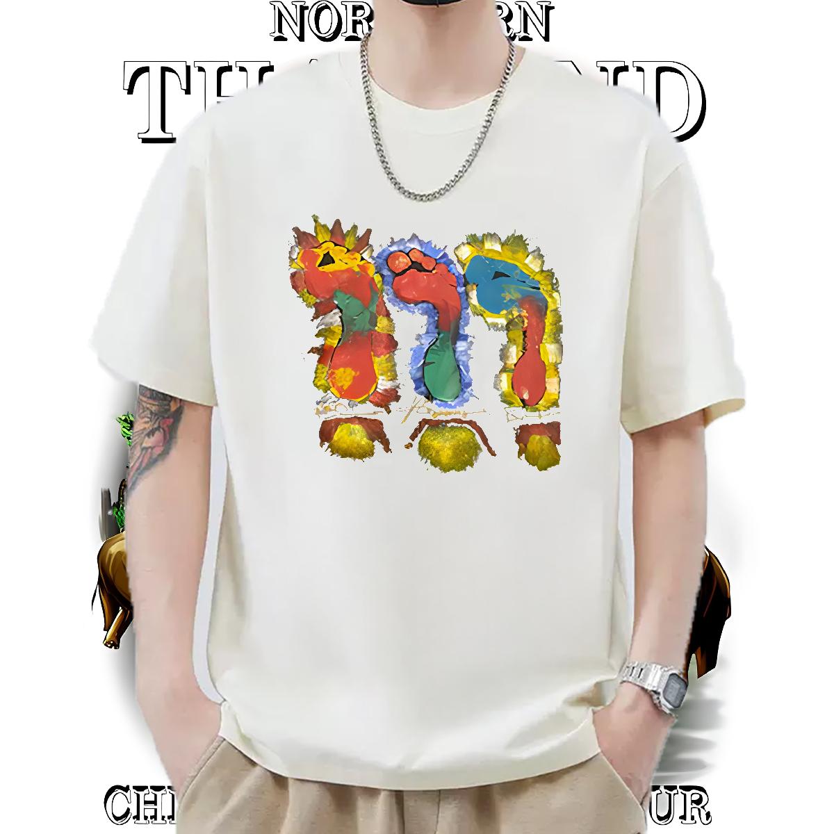 Brand T-Shirts for Men Custom Print Oversized Street Couples T Shirts Breathable Short Sleeve 5A