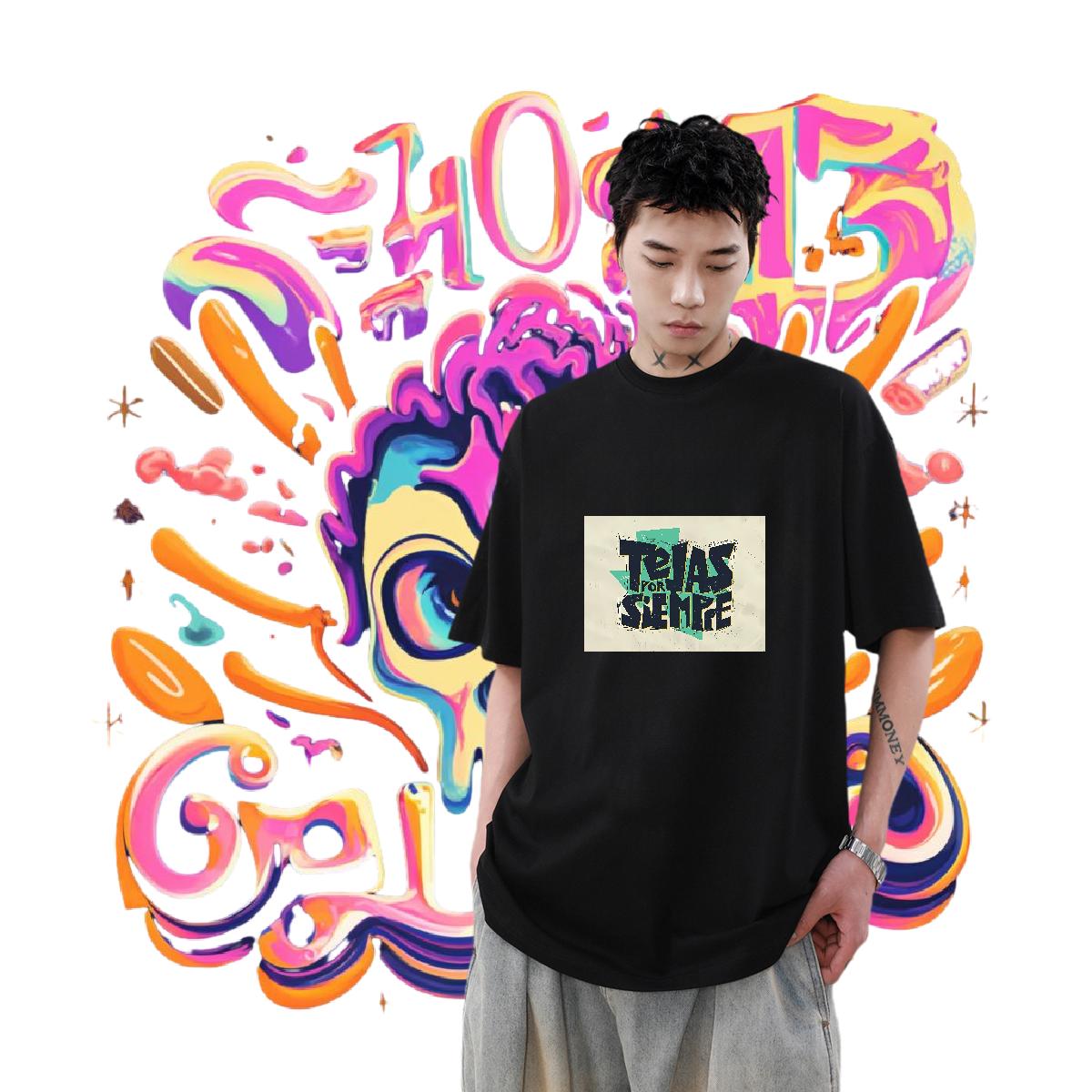 Wholesale T-Shirts for Men Custom Cartoon Couples T Shirts Street Short sleeve Cotton Soft 5A Polos