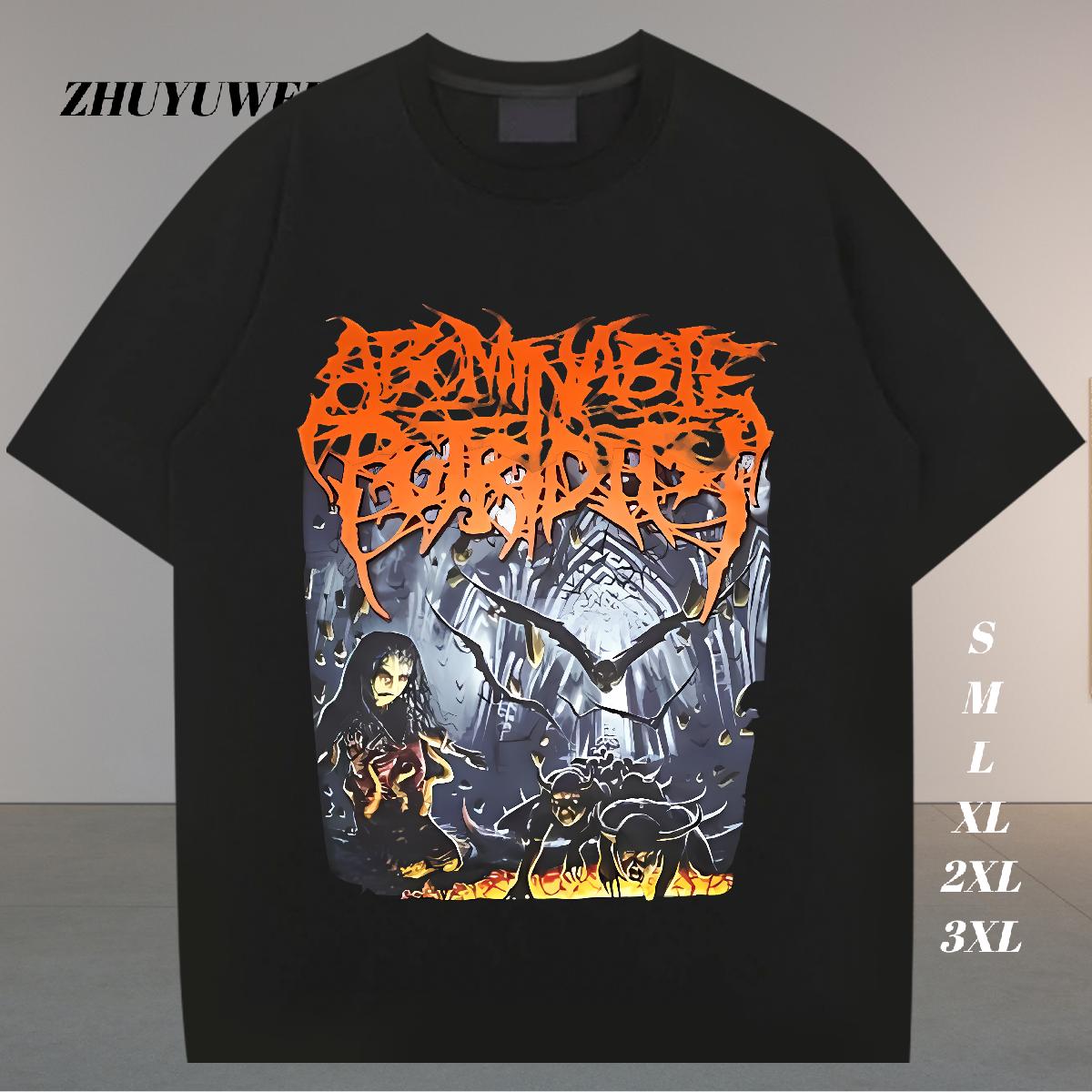 Fashion Design T-Shirts Custom Anime Men Tshirts Street wear Hip Hop Short Sleeve Cotton O-Neck Loose Tops Shirt