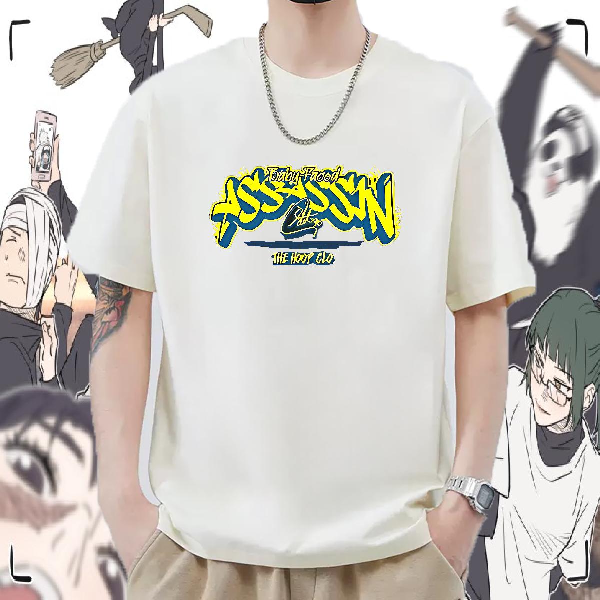 Brand Mens Tshirts Crew Neck Cotton Breathable Street wear Hip Hop T shirt Anime 2024 Summer Tops Shirt