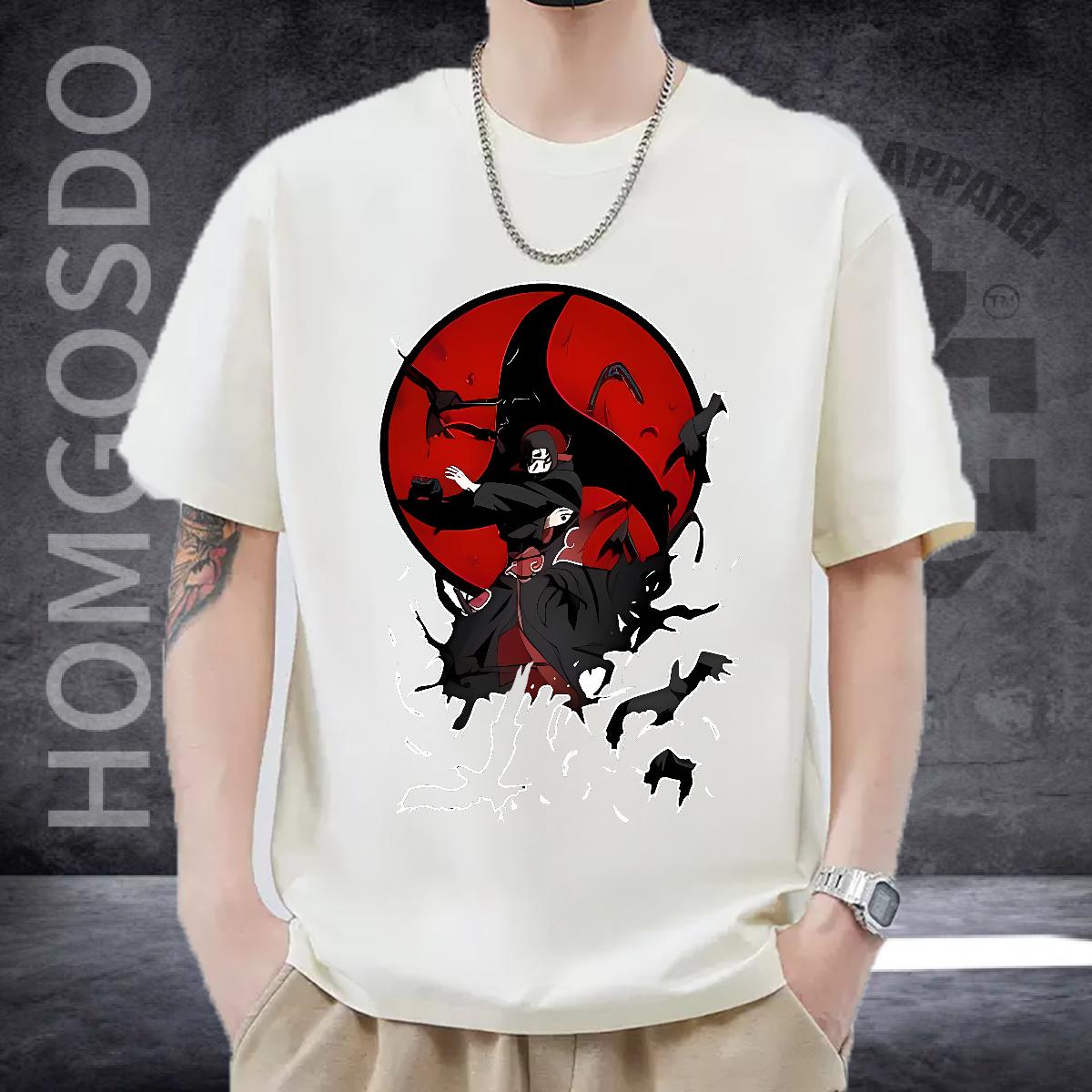 Comfortable T Shirts Men Street Wear Crew Neck Cotton Breathable Men Tshirts DIY Anime Print Tops