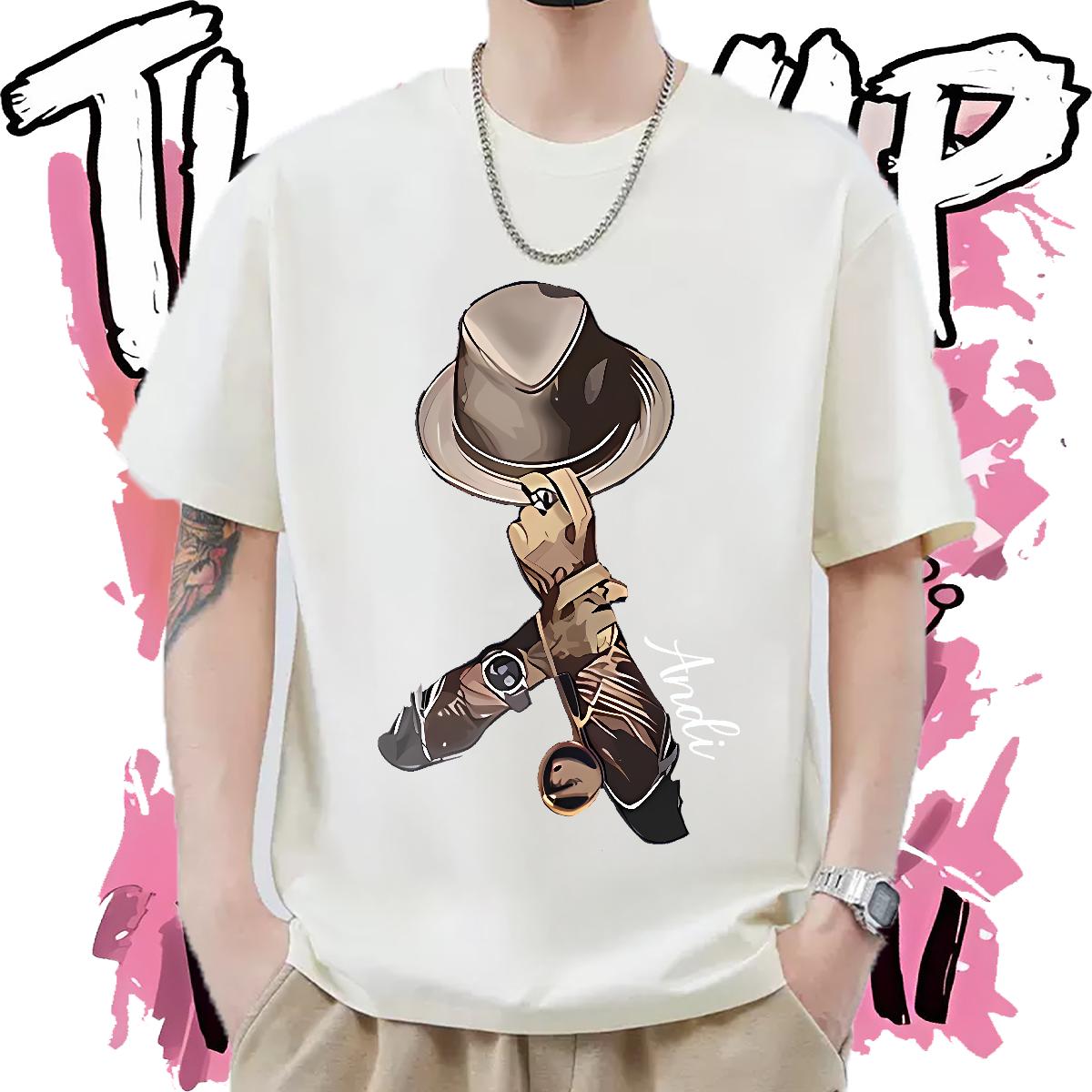 Designer Fashion T shirt Black Oversized Street Wear Men Clothes T-Shirt Cotton O Neck Short Sleeves High Quality