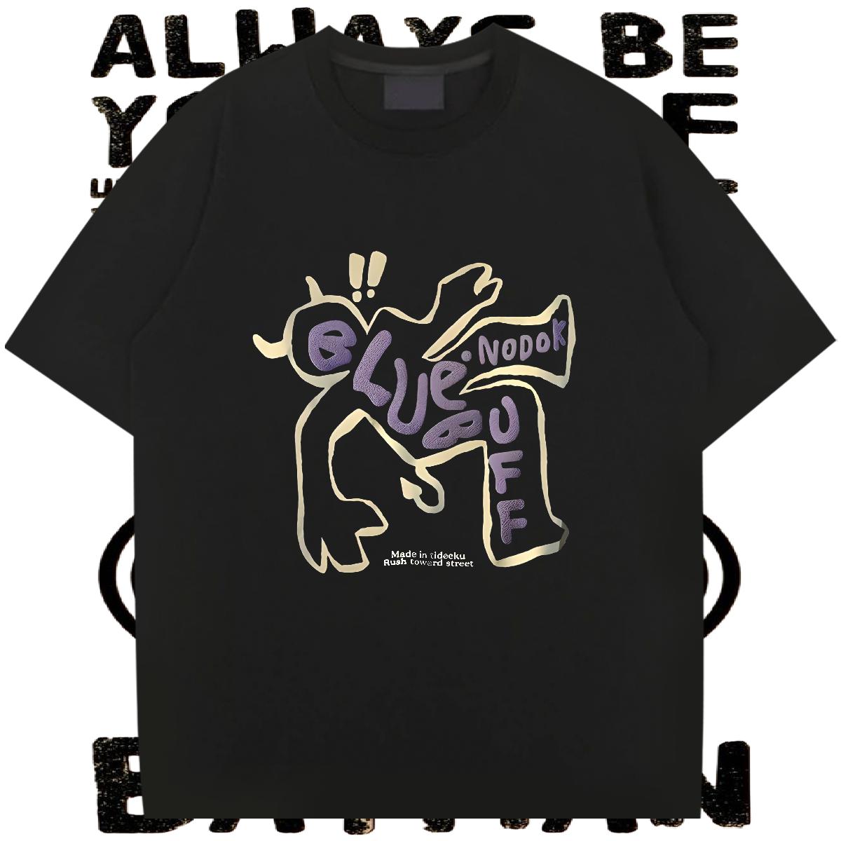 Custom T-Shirts Asian Size Tshirts High Street Hip Hop Round Neck Short Sleeve 5A Tees