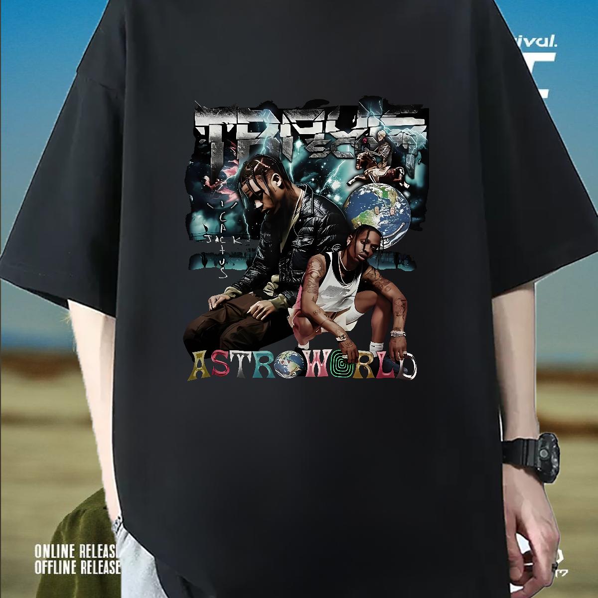 High Quality Man T Shirts Street wear Hip Hop O-Neck Short Sleeve Cotton Men Tops Tees Fashion Designer Plus Size Cartoon Tees Shirts