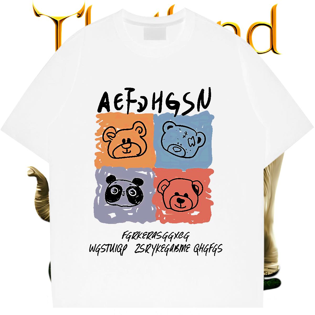 Fashion T-Shirts Custom Tshirt for Man Woman Street Wear Crew Neck Cotton Breathable Cool Tops Tees