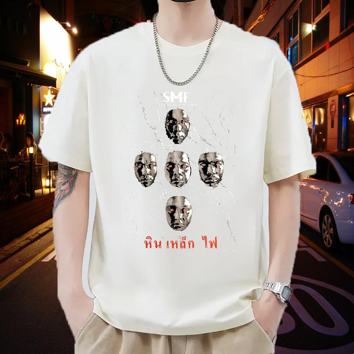 Loose Men T Shirts Street Wear Round Neck Short Sleeve Men Tees Fashion Designer Custom Printing Tops Tees