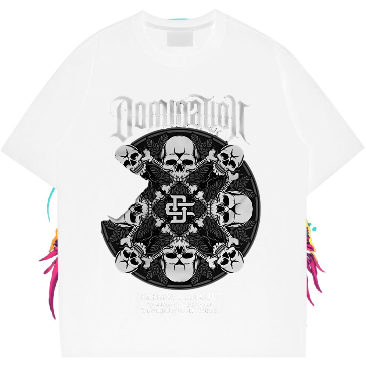 Fashion Man T Shirts DIY Men Tops Tees Street wear Hip Hop Cotton O Neck Short Sleeves Classic Tshirts