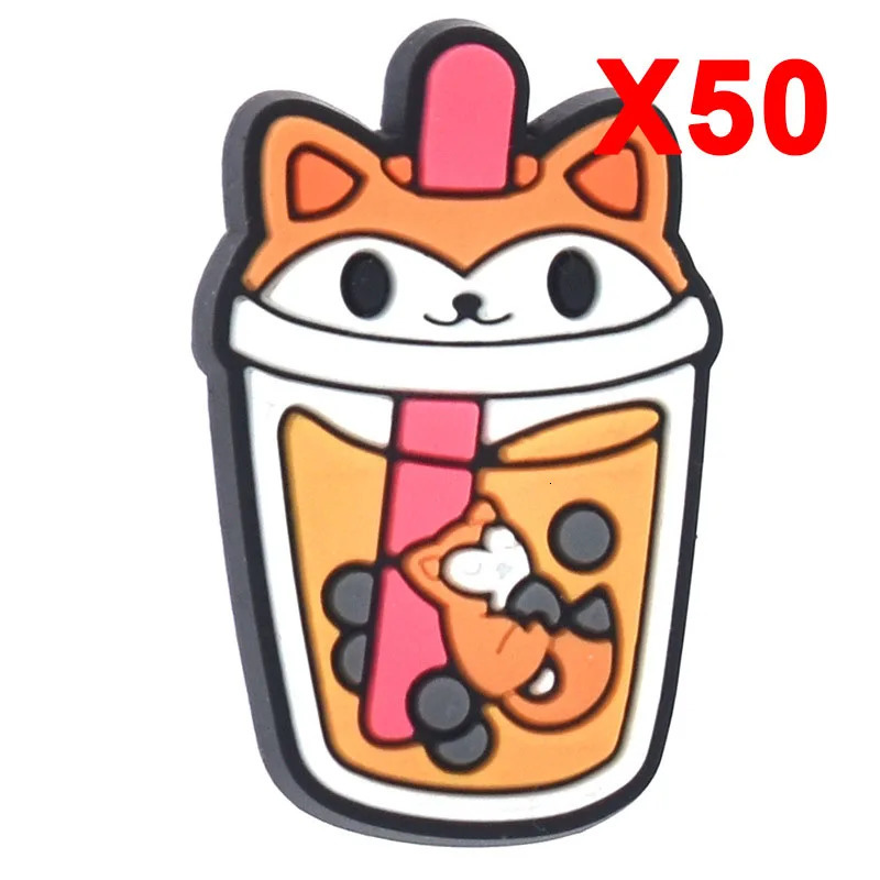 Charm Shoes Accessories Animal Milk Tea Decoration Jeans Womens Sandals Button Childrens Favorite Mens Badge 240704