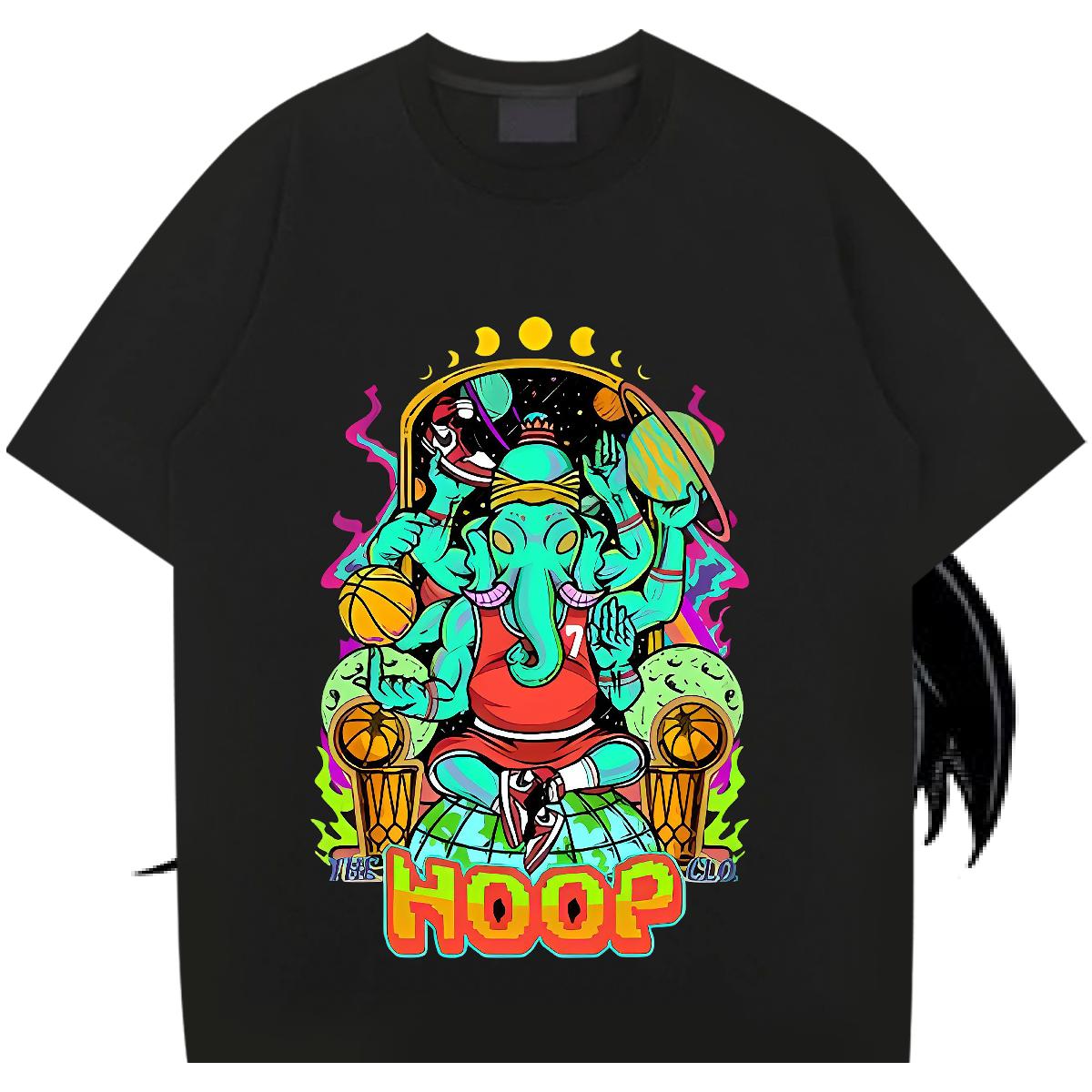 Fashion Casual Man T Shirts Anime Print Couples T Shirts Hip Hop Short Sleeve Cotton O-Neck Comfortable Tee Shirt