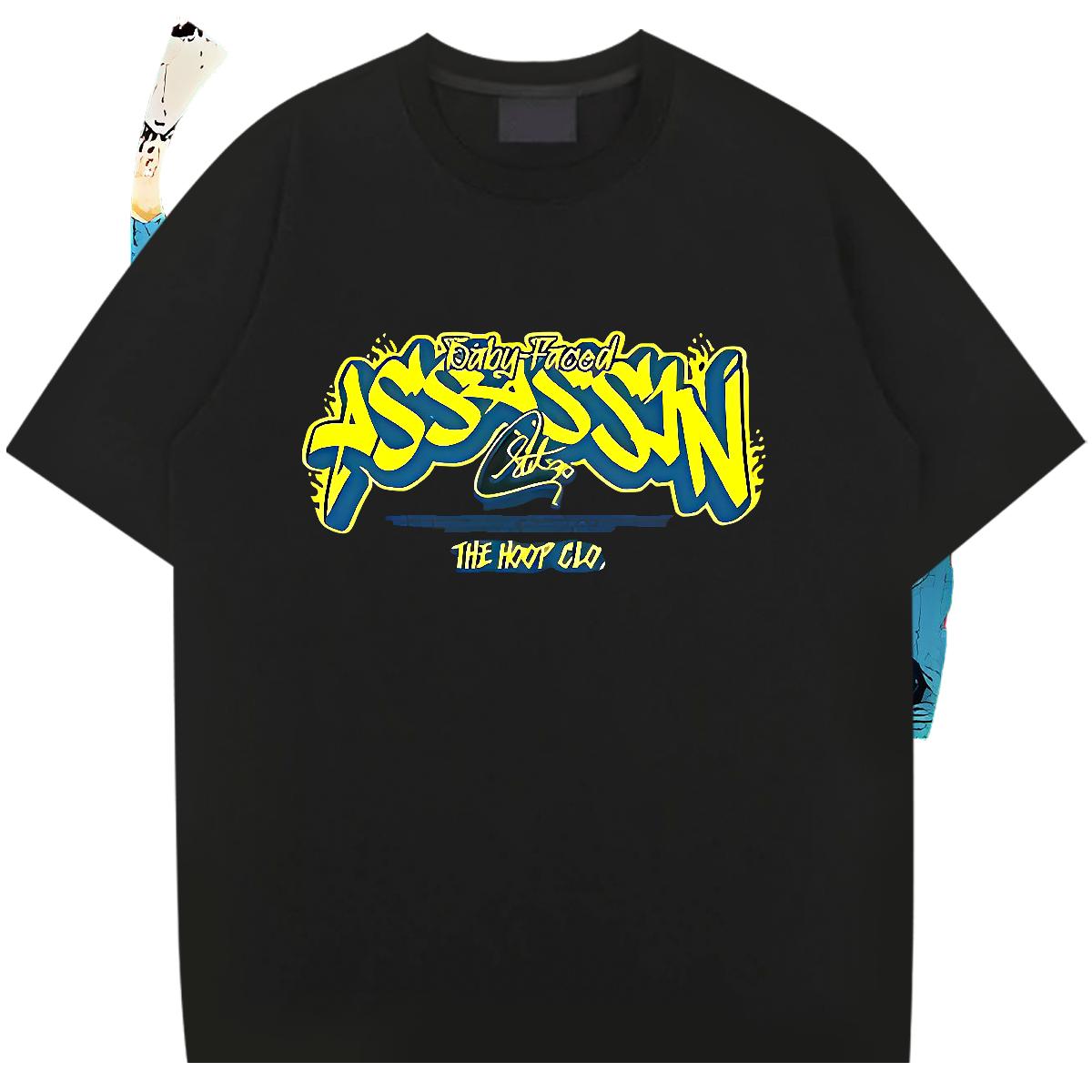 Cool Design Men T Shirts Daily Wear Cotton Breathable Short Sleeve Men Clothes T-Shirt Fashion Black White Tshirts