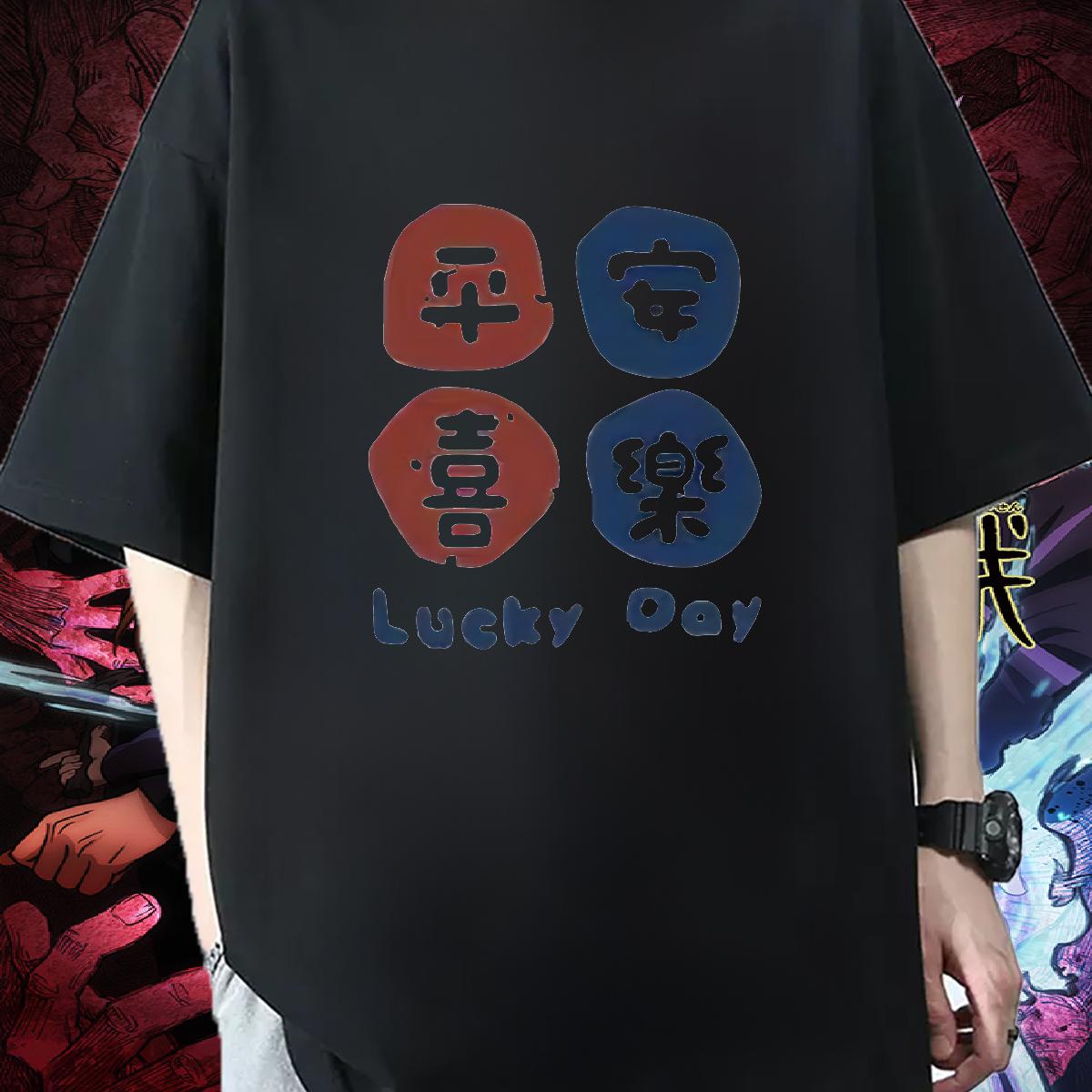 Factory Direct T Shirts Men Cartoon Print Street Men Tops Tees Breathable Crew Neck Brand