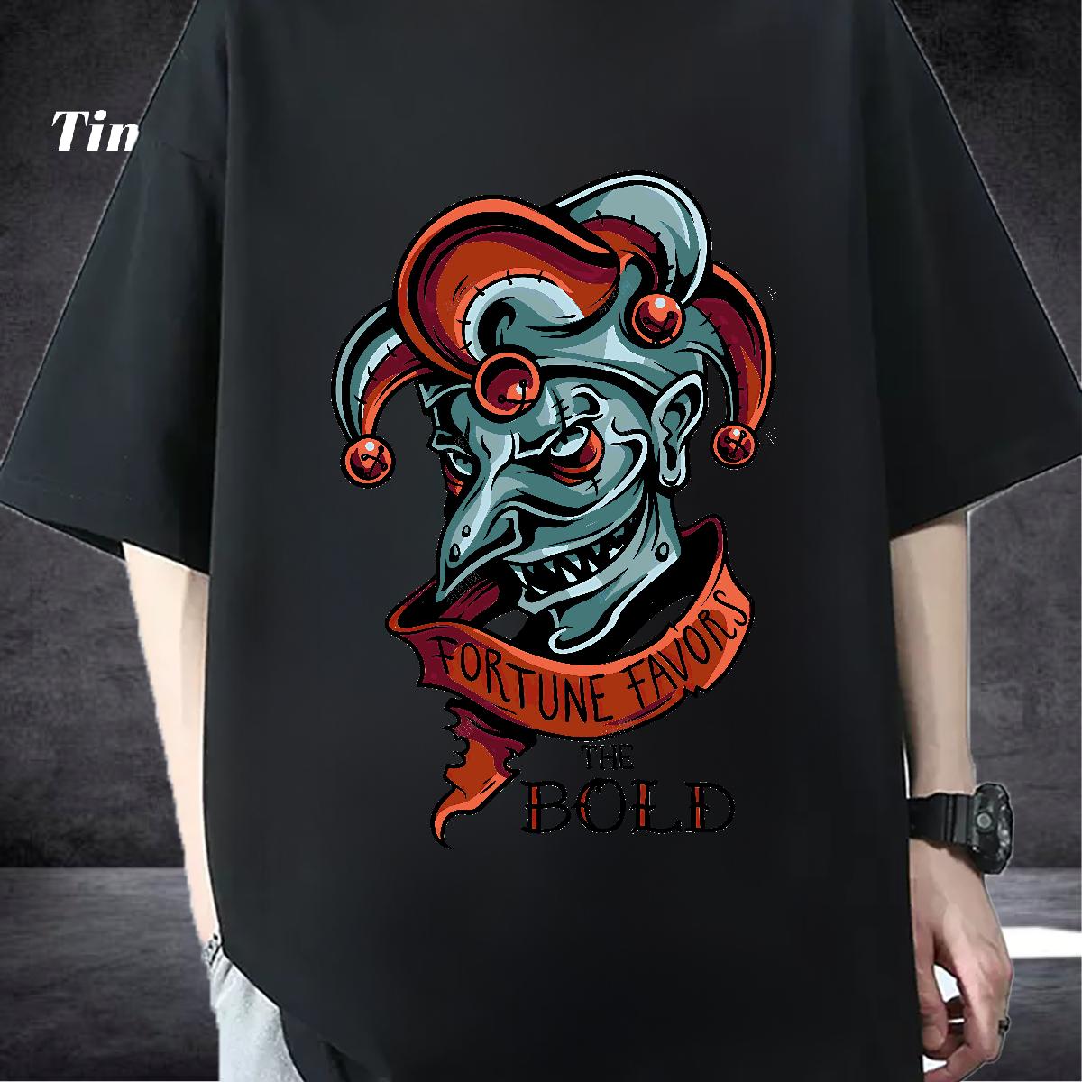 Casual New T shirt Custom Printed Couples T Shirts Spring Summer 180g Cotton Loose Fit Clothings