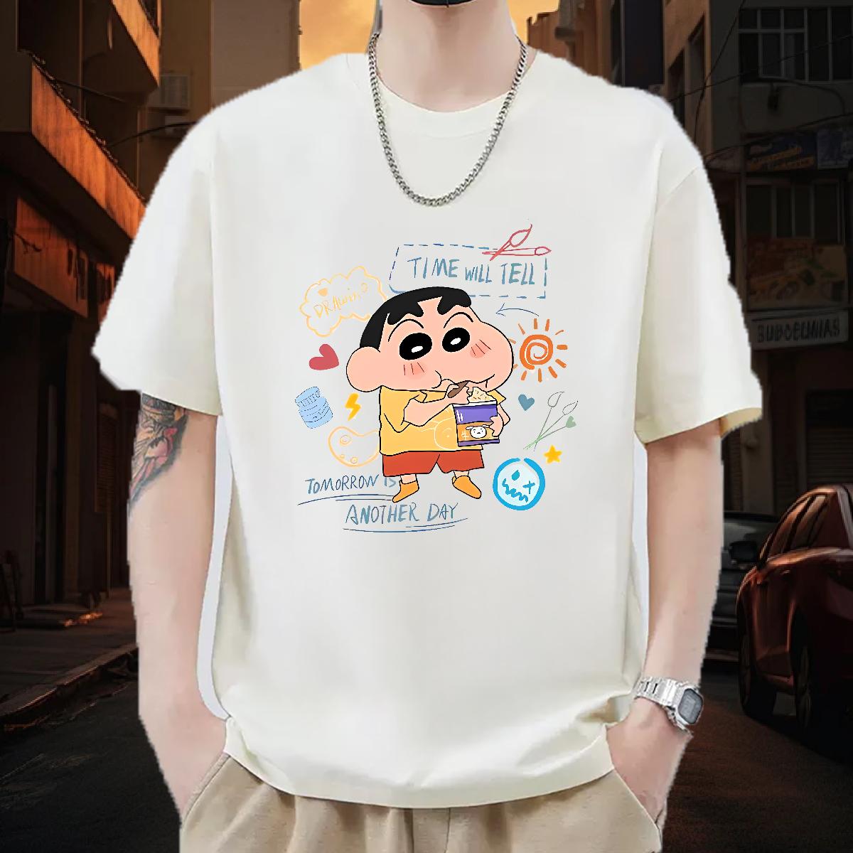 Popular Men Tshirts Cotton Breathable Short Sleeve Anime Printing Street Man T Shirts Custom Print Plus Size New Designer Polos