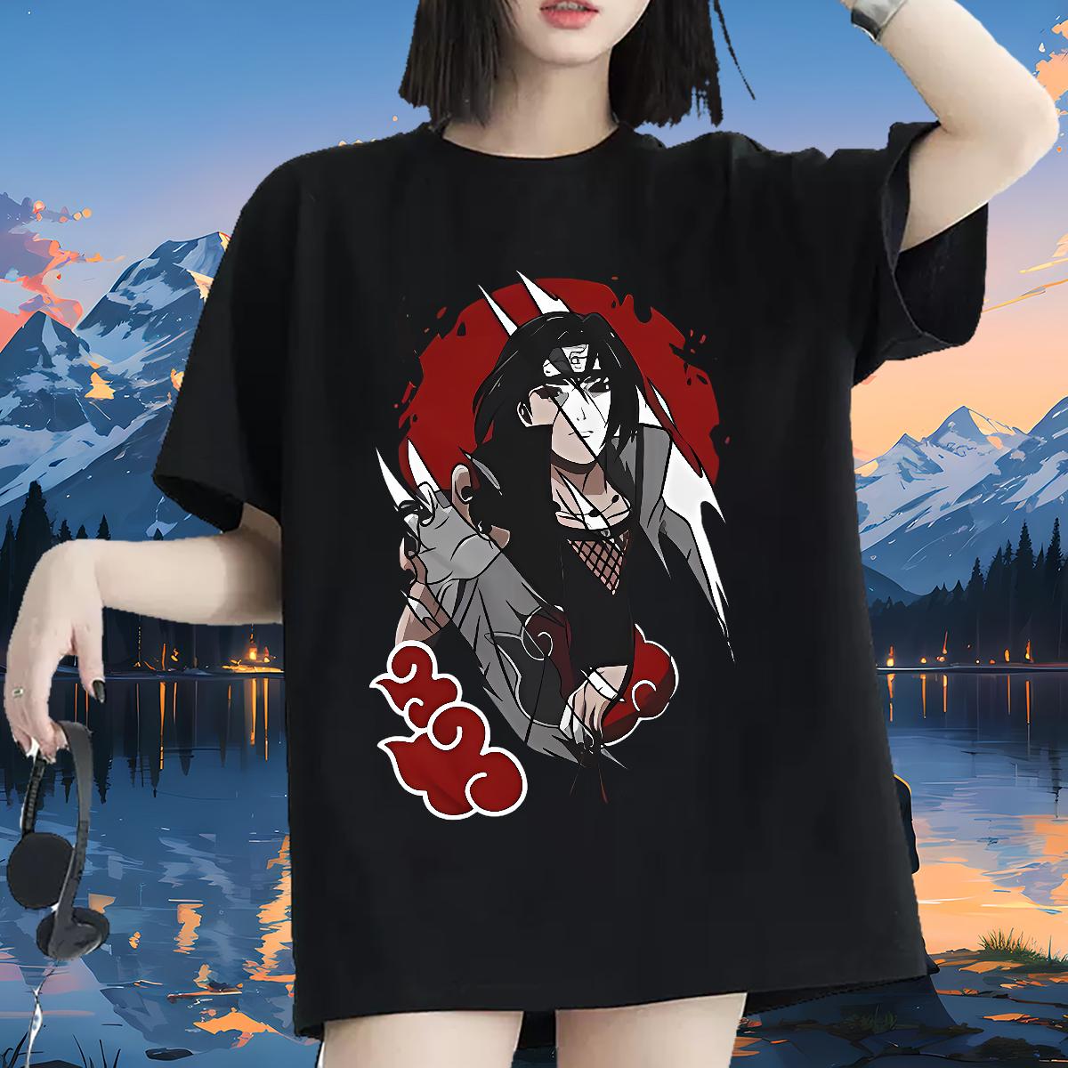 Cotton Breathable Woman T Shirts Fashion Beach Women Tees Anime Loose fit Tee Shirt