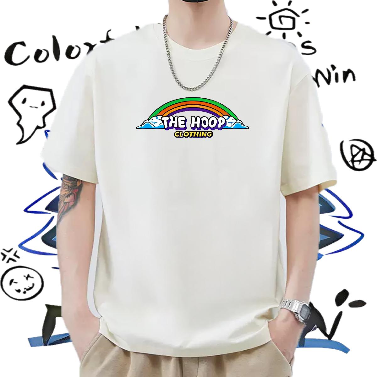 5A T-Shirts for Men Hip Hop Street Cotton Breathable Tshirts Custom Custom Printed Clothes