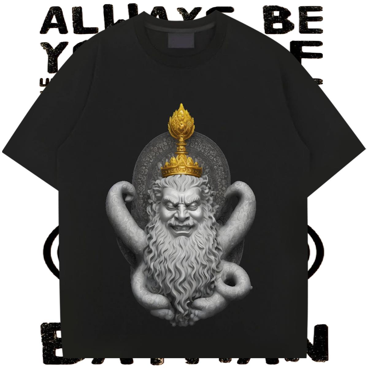 2024 Summer Men T Shirts Anime Print Street Wear Mens Tshirts Breathable Short Sleeve High Quality