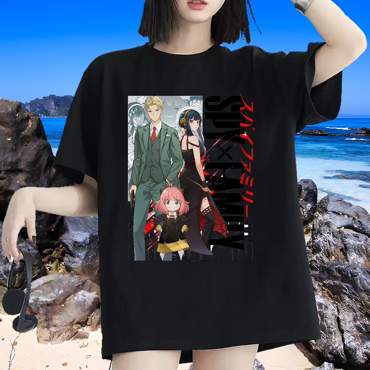 Fashion T-Shirts Cotton Breathable Short Sleeve Casual Daily Wear Unisex Tshirts Cartoon Print Comfortable Tops Tees