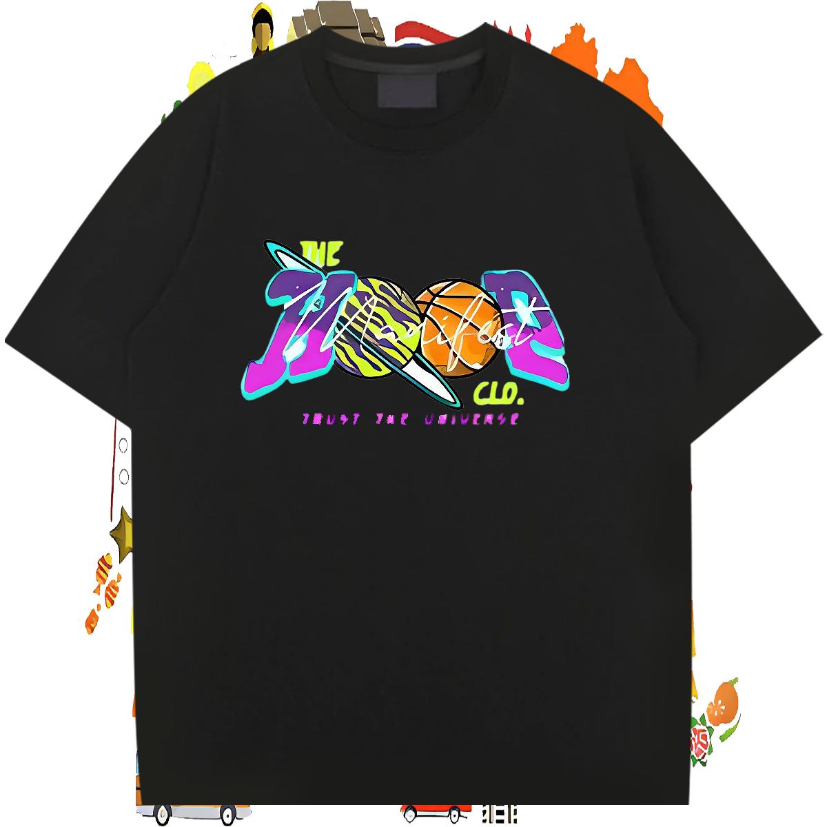 DIY T shirt Cartoon Print Summer Casual Tshirts Breathable Short Sleeve High Quality