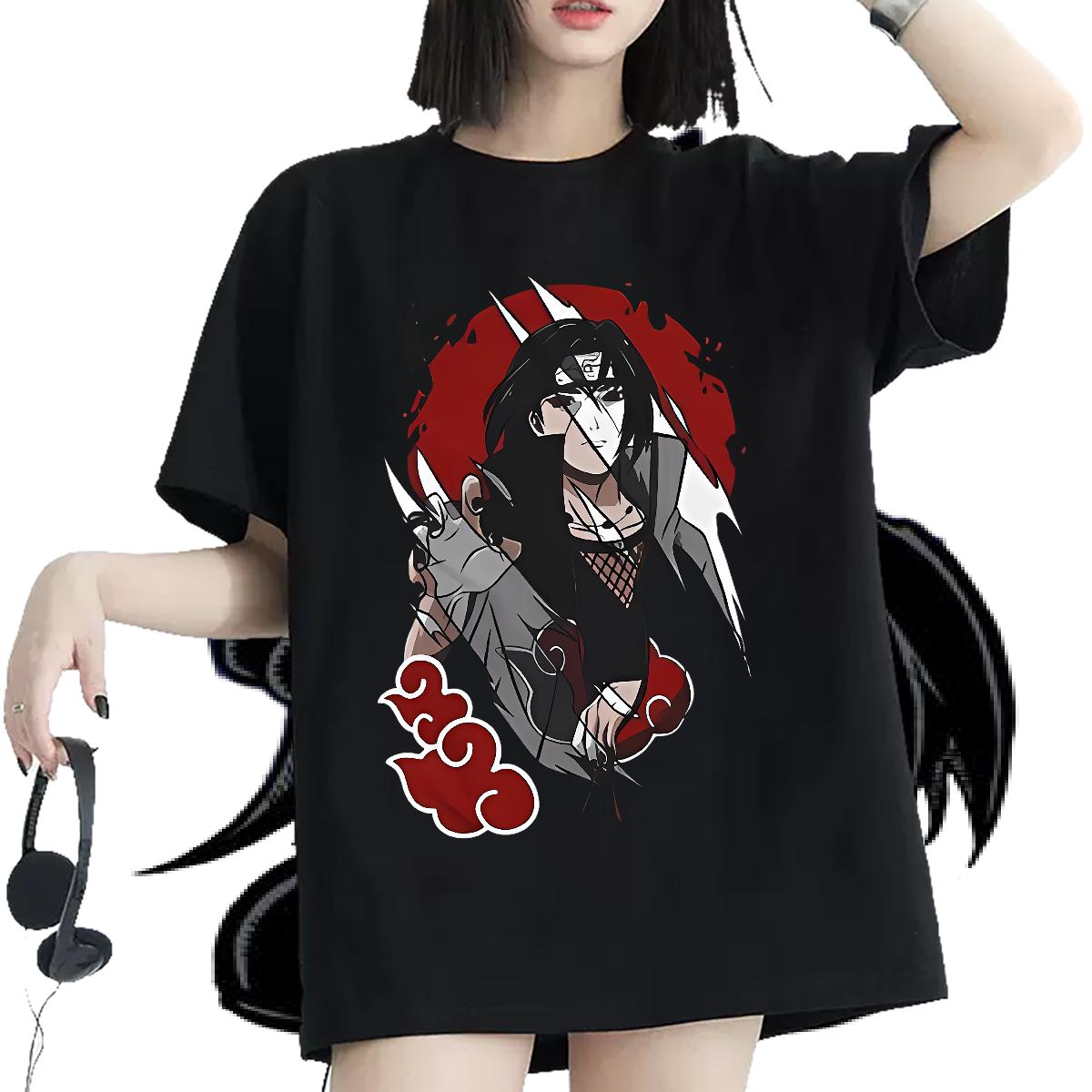 Cotton Breathable Short Sleeve T-Shirts for Women 2024 Casual Street Unisex Tshirts Anime Oversized Wholesale Tee Shirt