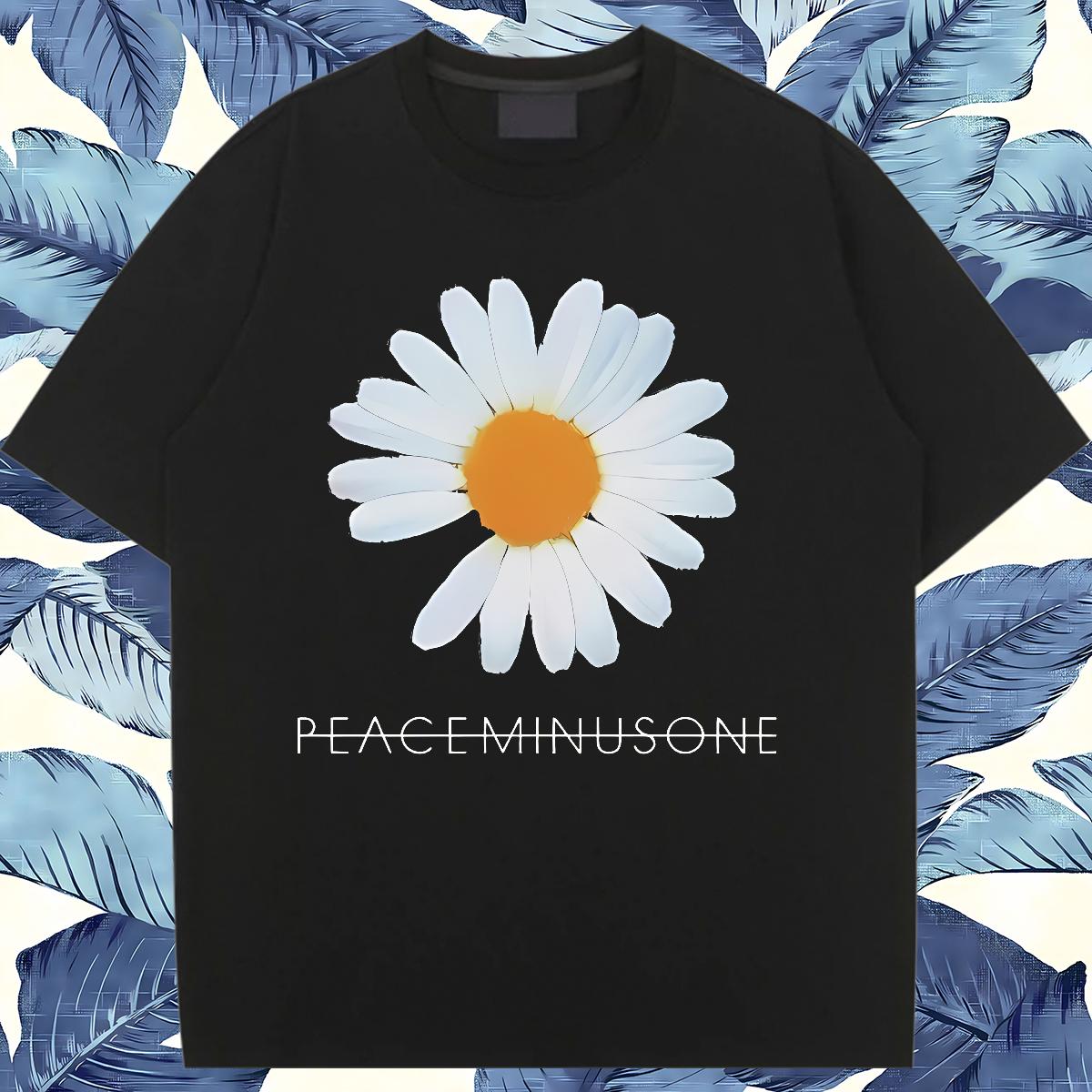 Lady Womens T Shirts Breathable Crew Neck Cotton Tops Shirt Beach 2024 Casual Women Tshirts Floral Print