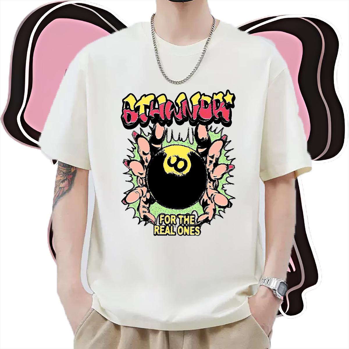 5A Mens T Shirts Home Outdoor Cotton Breathable Men Tshirts Factory Direct Cartoon Printing S-3XL Tees Shirts