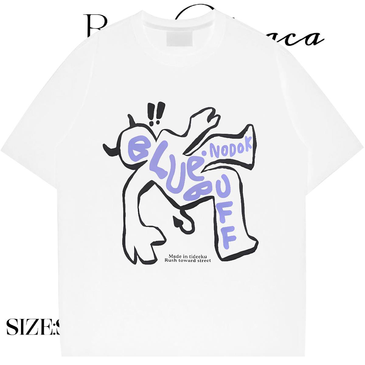 Loose Fit Tshirts Short Sleeve Cotton O-Neck Hip Hop Man T Shirts Oversized New Arrival Clothes